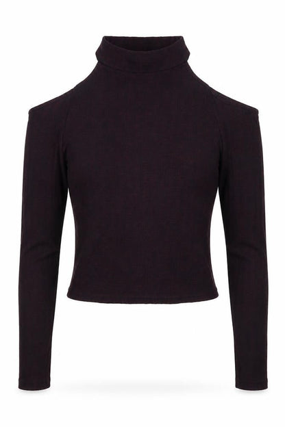 Womens UK Size 8 New Look Purple Cropped T-Shirt