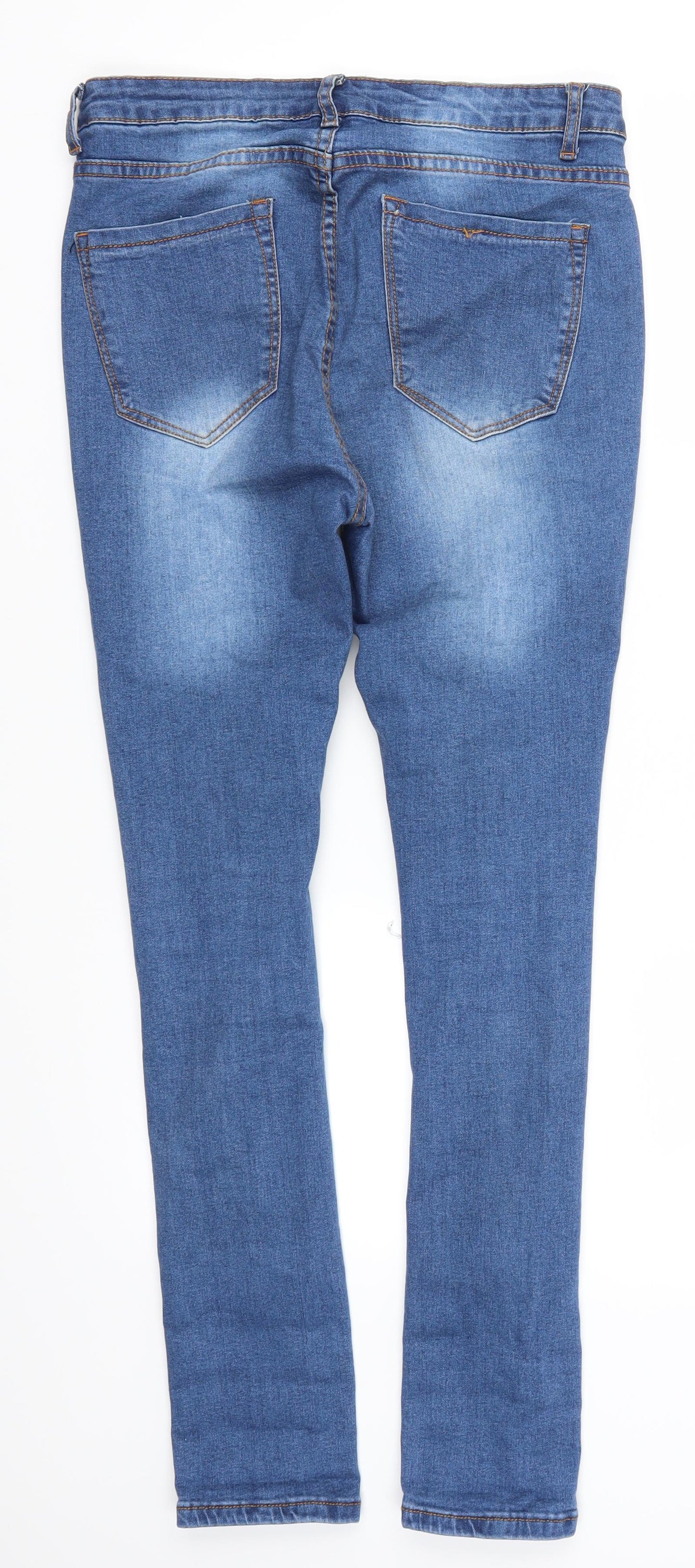 Womens UK Size 32 in Preworn Regular Fit Skinny Blue Jeans