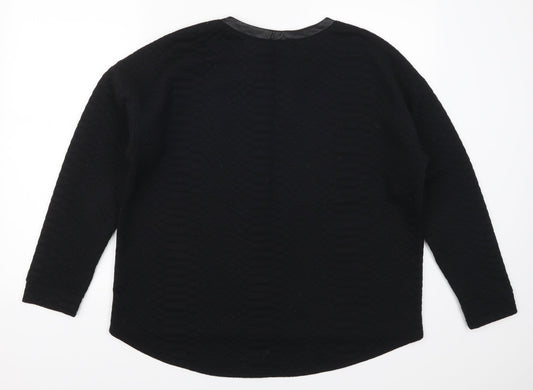 H&M Womens Black   Pullover Sweatshirt Size L