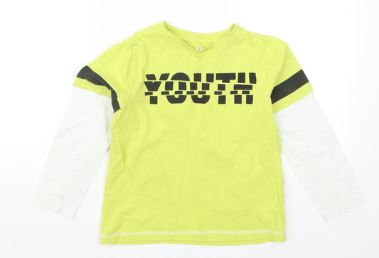 Very Boys Yellow Solid   Pyjama Top Size 7 Years  - Youth