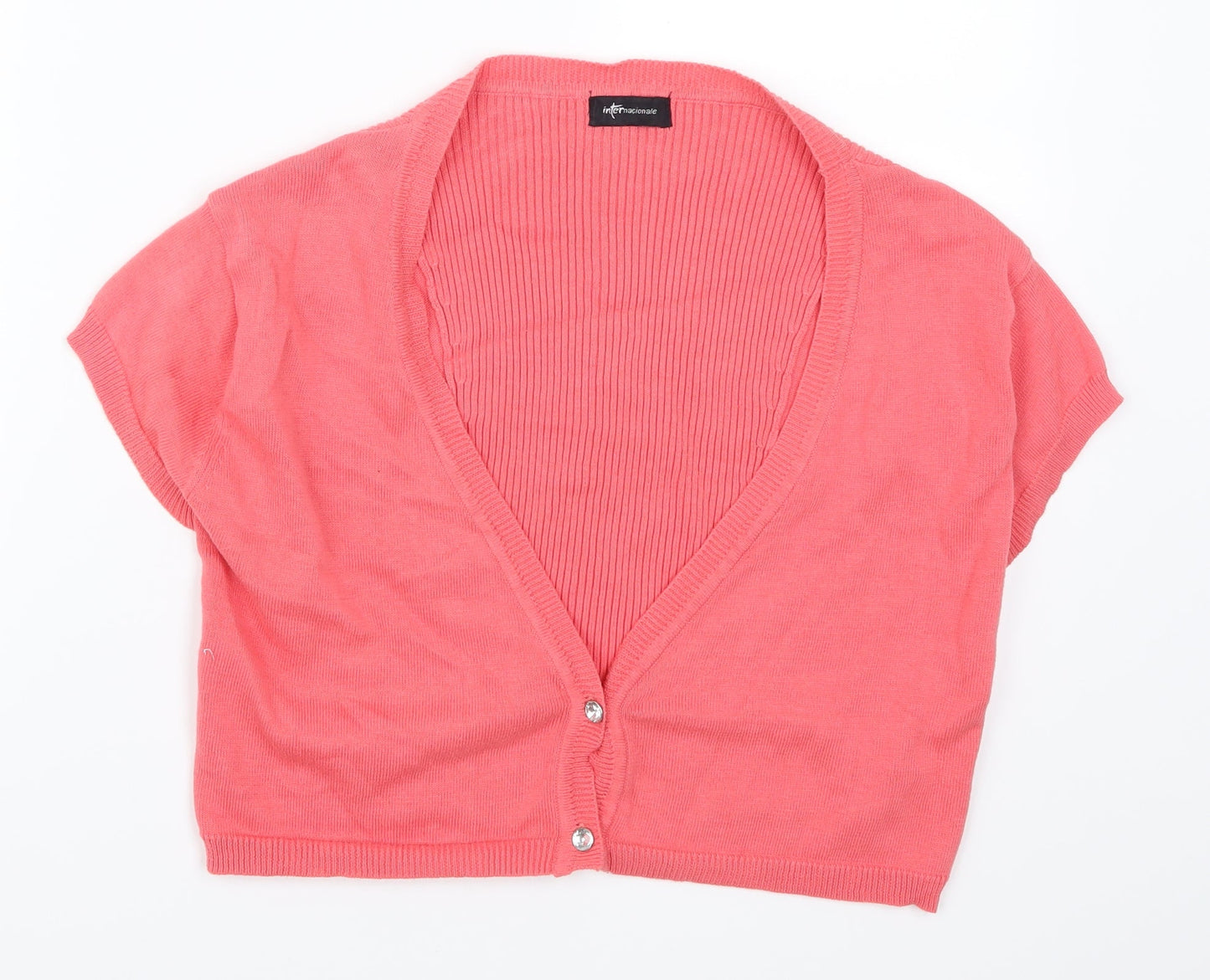 Internacionale Womens Pink   Cardigan Jumper Size 12