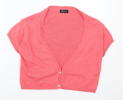 Internacionale Womens Pink   Cardigan Jumper Size 12