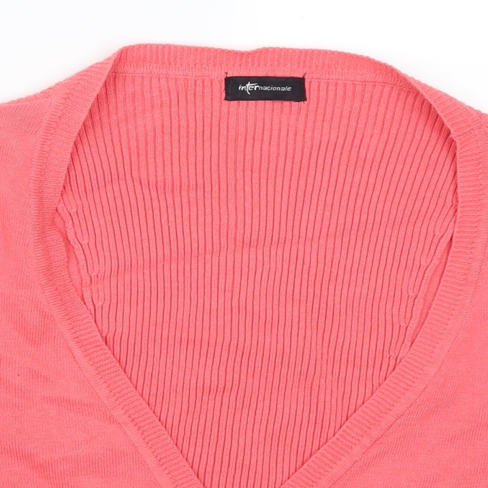 Internacionale Womens Pink   Cardigan Jumper Size 12