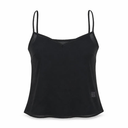 Womens UK Size 14 Preworn Black Basic Tank