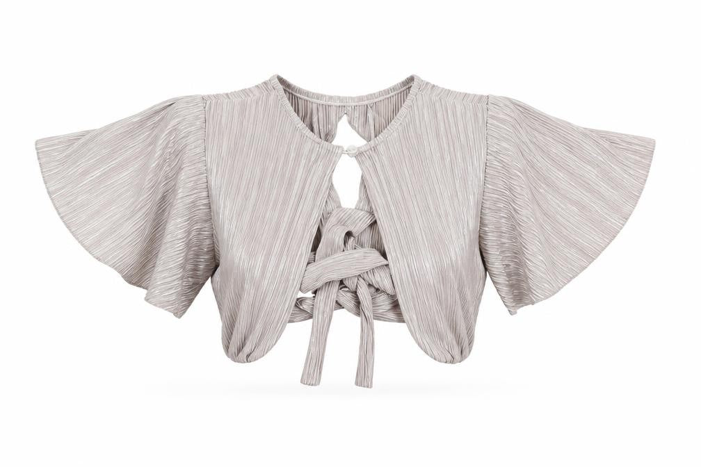 Womens UK Size 8 New Look Grey Basic Blouse