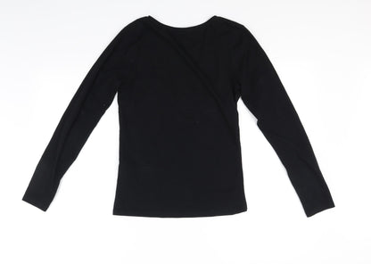 Amisu Womens Black   Basic T-Shirt Size M