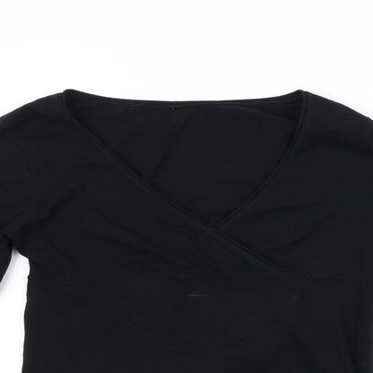 Amisu Womens Black   Basic T-Shirt Size M