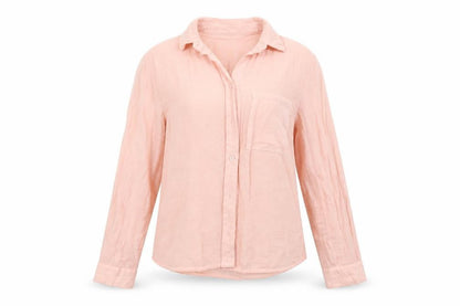 Womens UK Size 8 New Look Pink Basic Button-Up