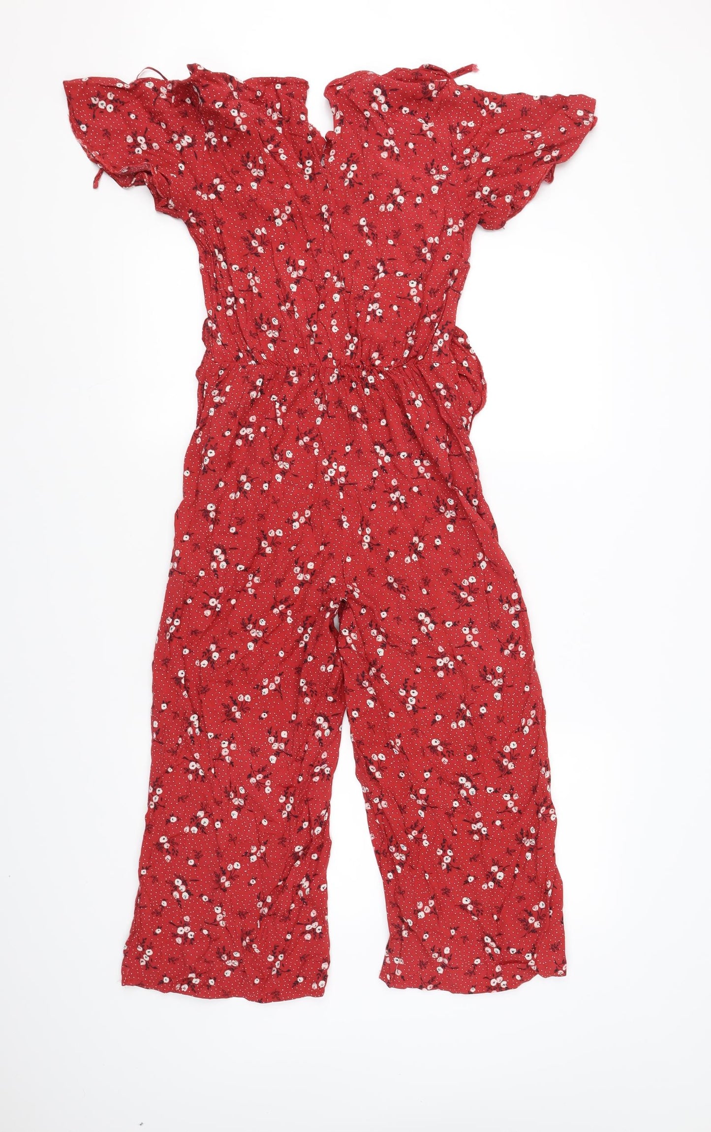 Miss Selfridge Womens Red   Jumpsuit One-Piece Size 4