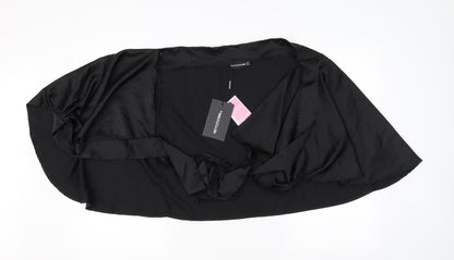 PRETTYLITTLETHING Womens Black   Cardigan Jumper Size 12