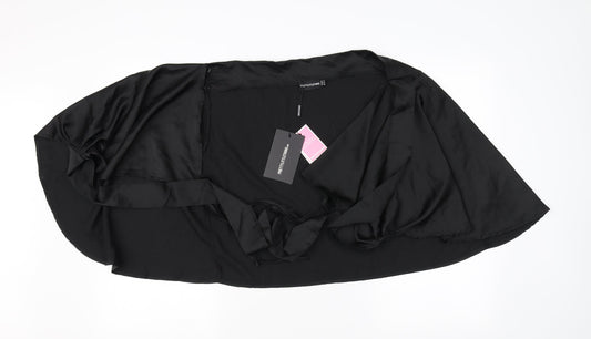 PRETTYLITTLETHING Womens Black   Cardigan Jumper Size 12