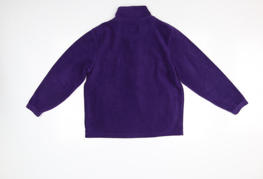 Pure & Natural Womens Purple   Full Zip Jumper Size M