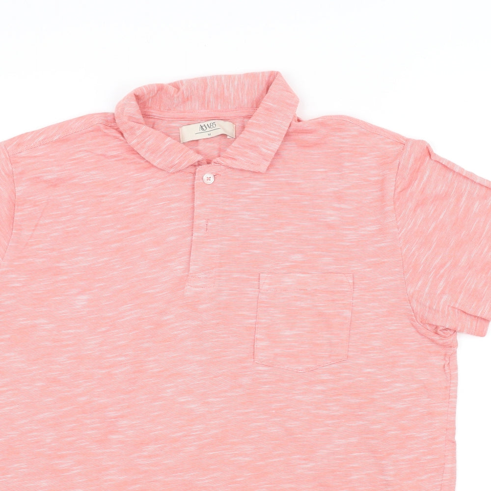 ACW85 Womens Orange   Basic Polo Size M