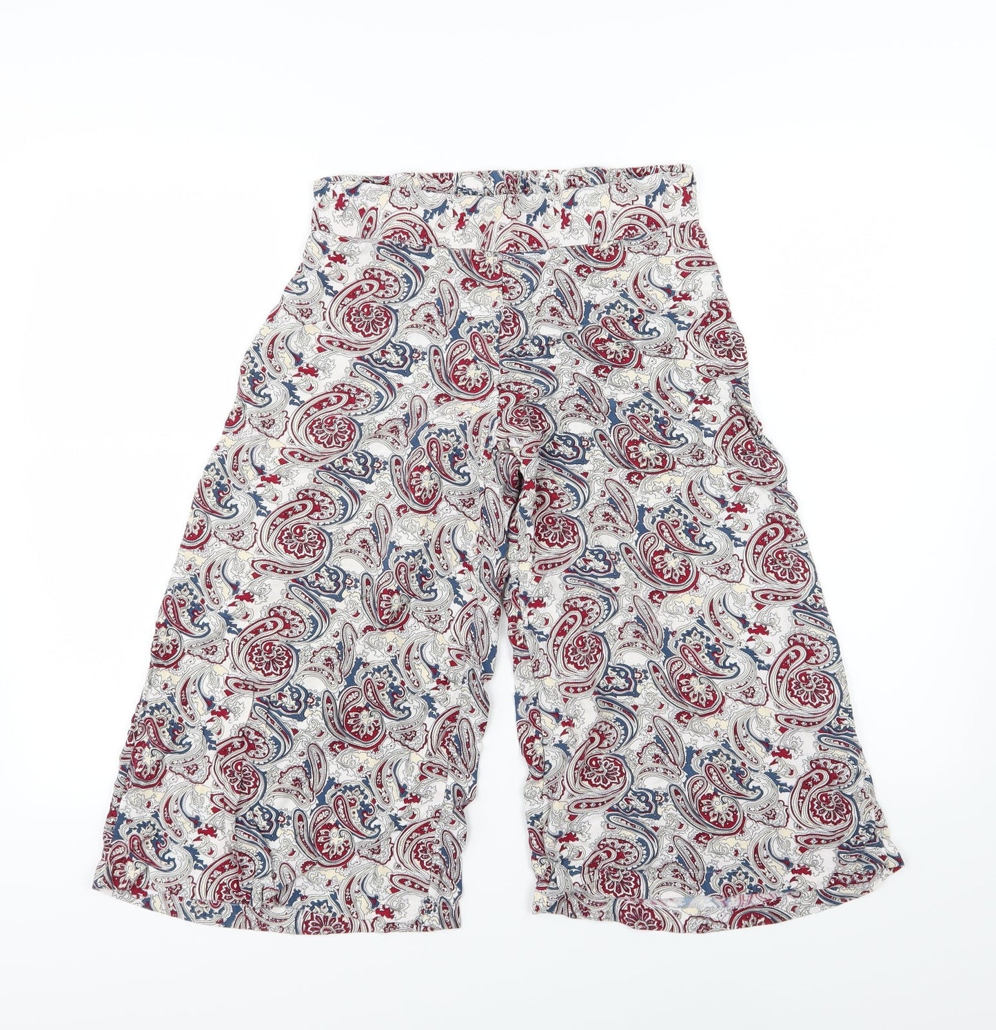Make Way Womens Multicoloured Paisley  Culotte Shorts Size 8