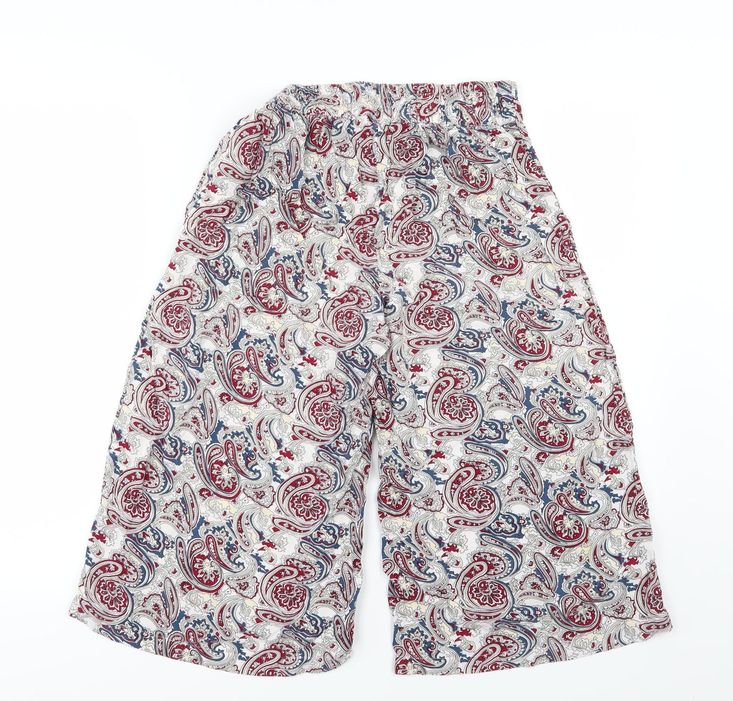 Make Way Womens Multicoloured Paisley  Culotte Shorts Size 8