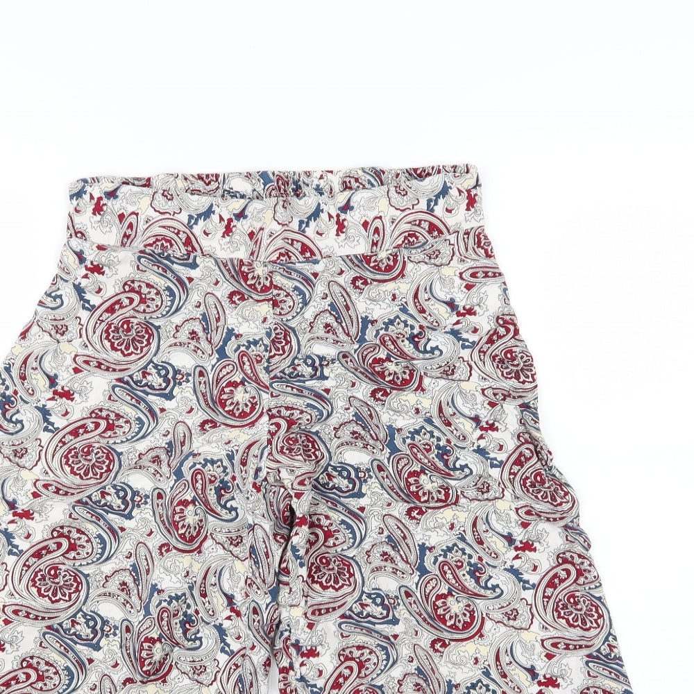Make Way Womens Multicoloured Paisley  Culotte Shorts Size 8