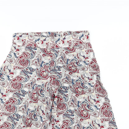 Make Way Womens Multicoloured Paisley  Culotte Shorts Size 8