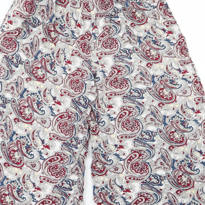 Make Way Womens Multicoloured Paisley  Culotte Shorts Size 8