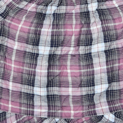 F&F Womens Purple Striped Woven Basic T-Shirt Size 10