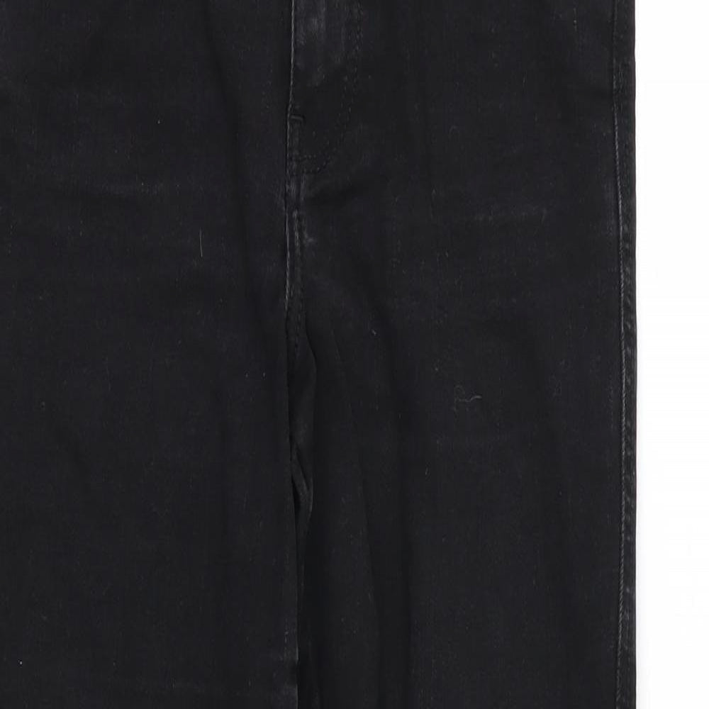 Miss Selfridge Womens Black  Denim Skinny Jeans Size 8 L25 in