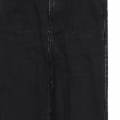 Miss Selfridge Womens Black  Denim Skinny Jeans Size 8 L25 in