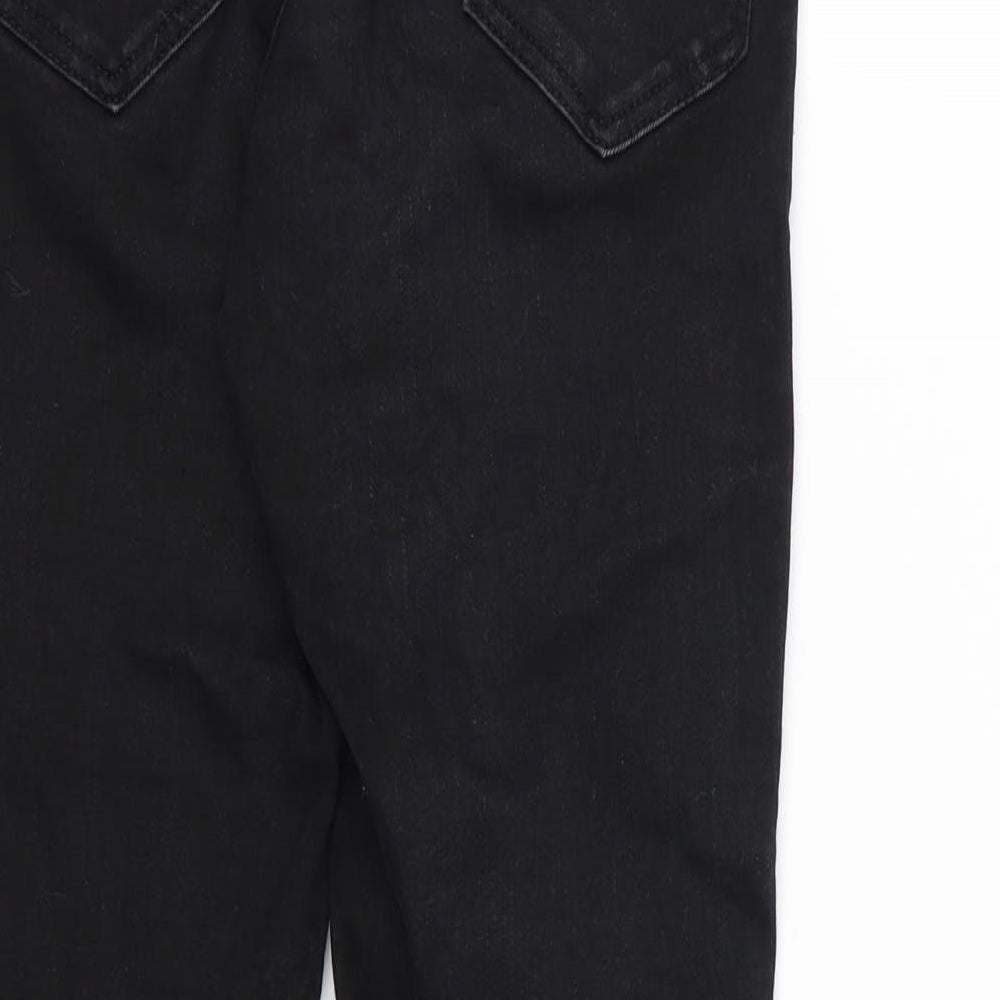 Miss Selfridge Womens Black  Denim Skinny Jeans Size 8 L25 in