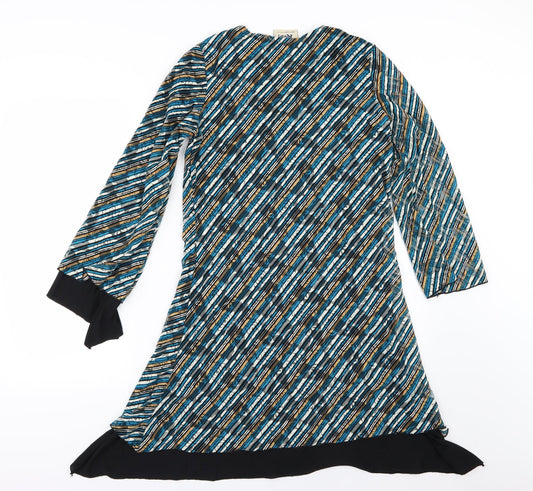 Rupali Womens Multicoloured Striped  A-Line  Size S  - Beaded
