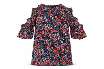 Womens UK Size 8 F&F Multicoloured Basic Blouse