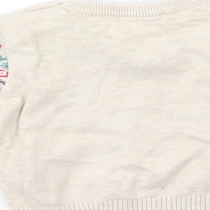Very Girls Brown  Knit Pullover Jumper Size 0-3 Months  - Winter