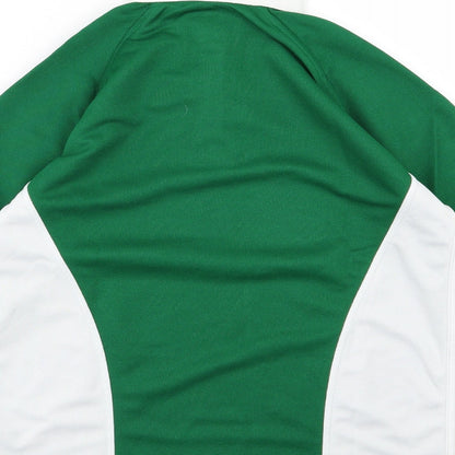 Carta Sport Clothing Boys Green Striped  Basic Polo Size 13-14 Years
