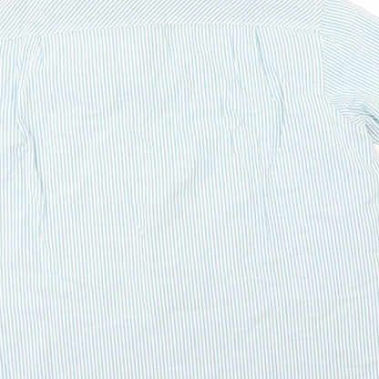 EWM Mens Green Striped   Button-Up Size XL
