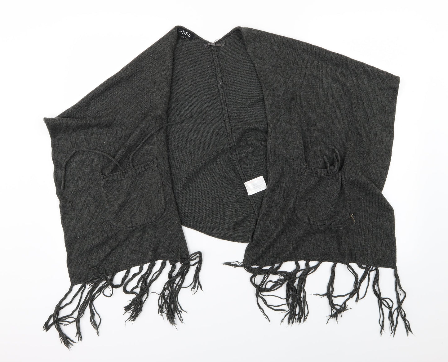 CMD Womens Grey  Knit  Shawl/Wrap