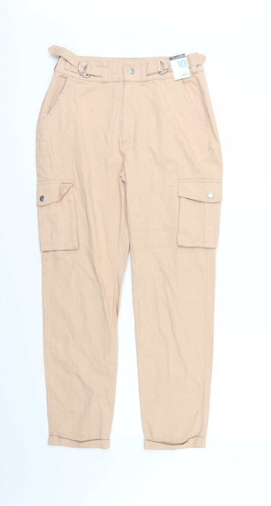 Primark Womens Pink  Denim Straight Jeans Size 10 L27 in - Cargo