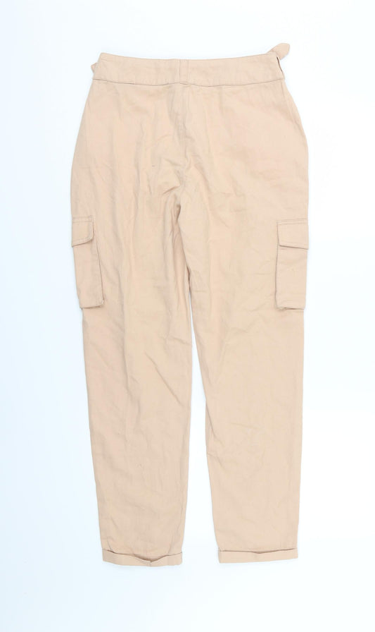 Primark Womens Pink  Denim Straight Jeans Size 10 L27 in - Cargo