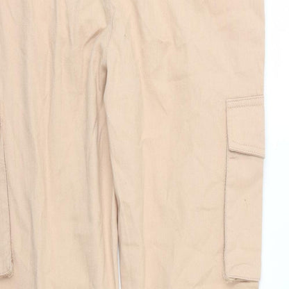 Primark Womens Pink  Denim Straight Jeans Size 10 L27 in - Cargo