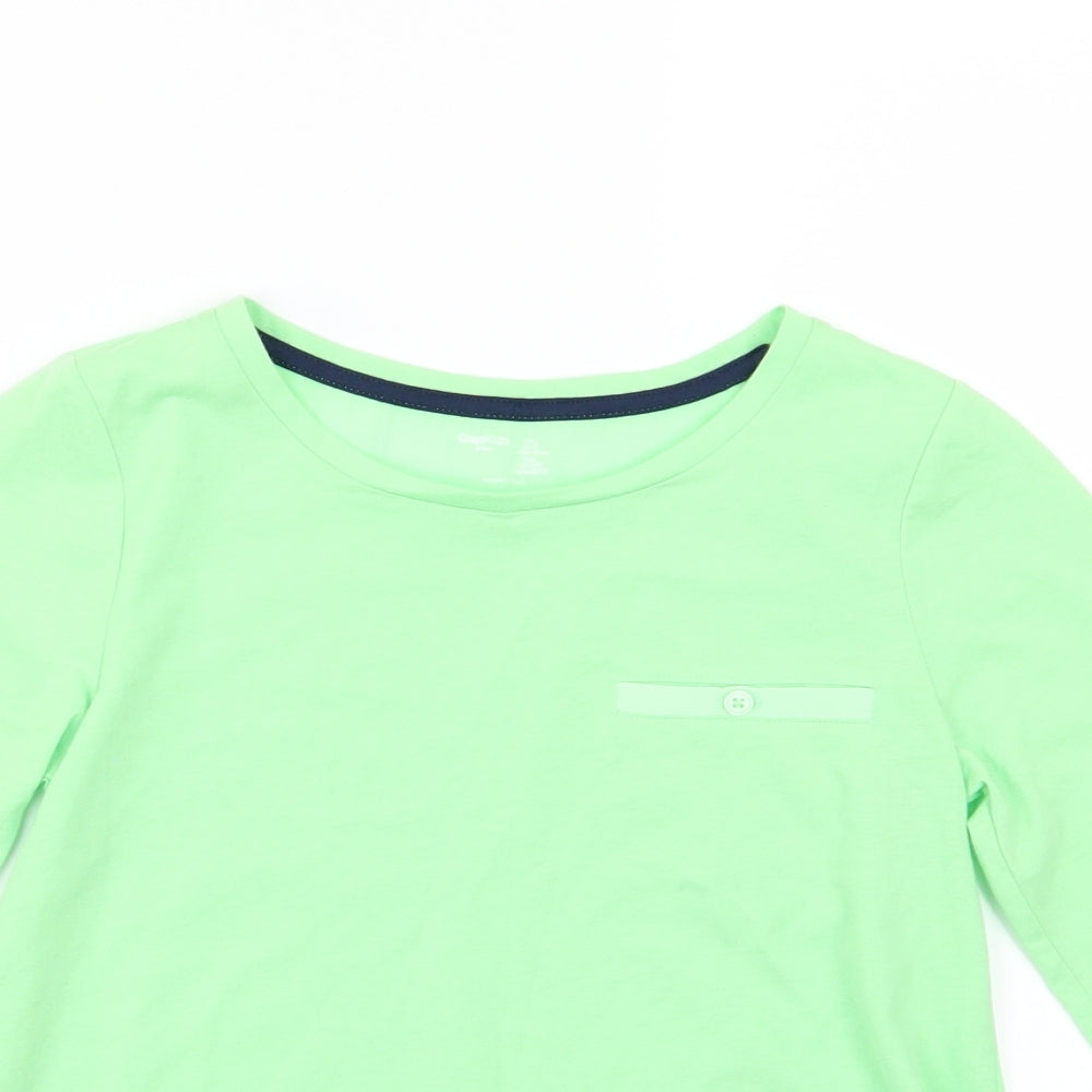 Gap Girls Green  Jersey Basic T-Shirt Size 10-11 Years