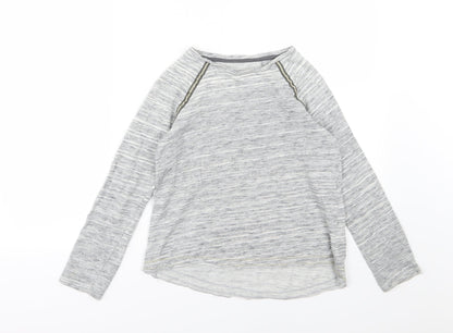 Next Girls Grey  Rayon Pullover Jumper Size 10 Years