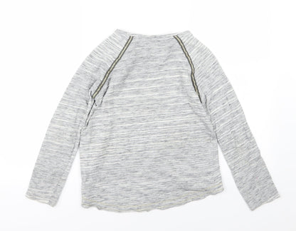 Next Girls Grey  Rayon Pullover Jumper Size 10 Years