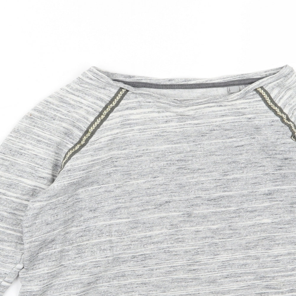Next Girls Grey  Rayon Pullover Jumper Size 10 Years