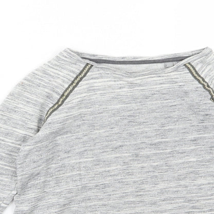Next Girls Grey  Rayon Pullover Jumper Size 10 Years