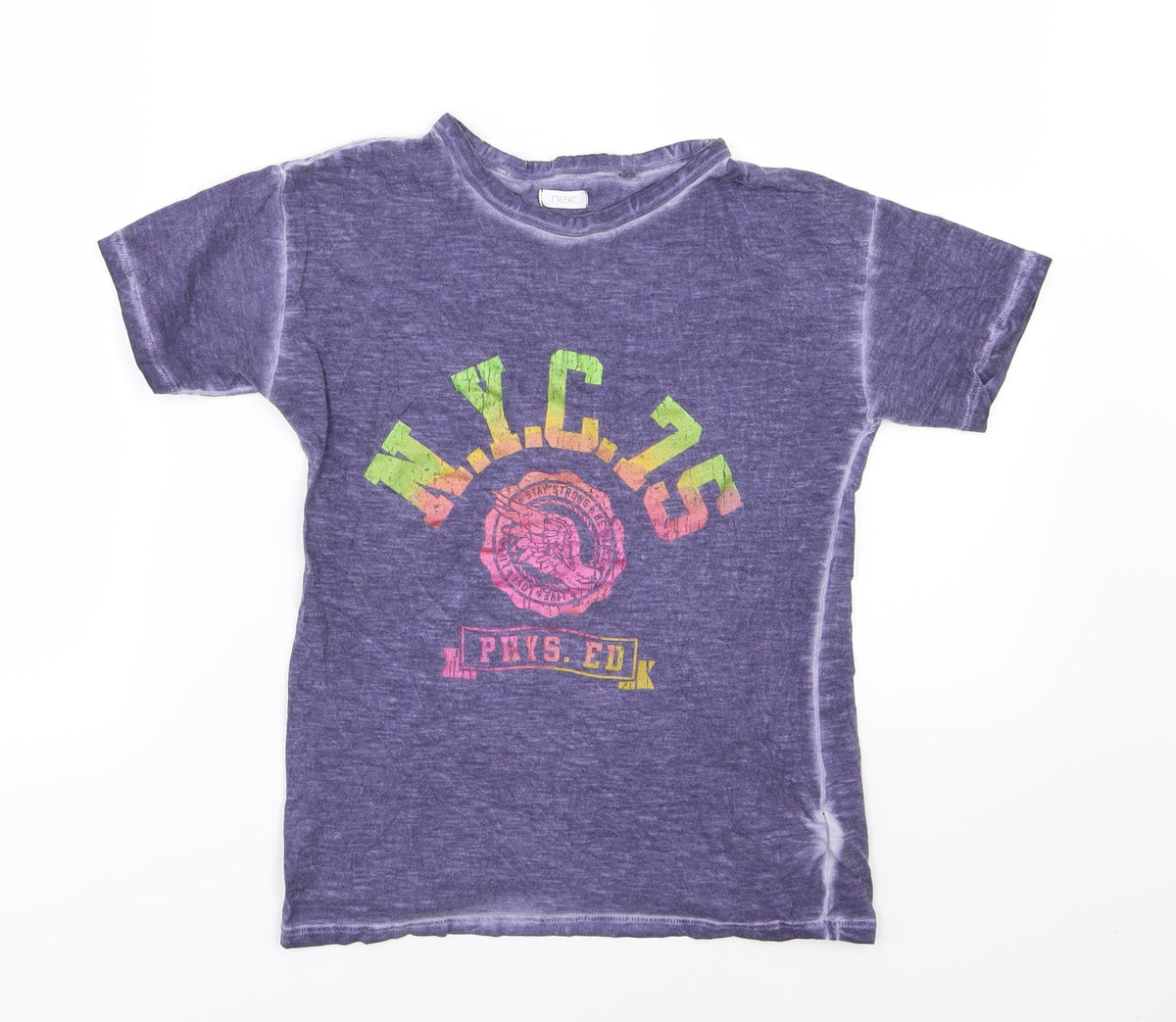 Next Girls Purple  Jersey Basic T-Shirt Size 9 Years