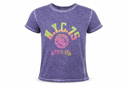 Next Girls Purple  Jersey Basic T-Shirt Size 9 Years
