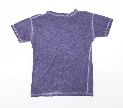 Next Girls Purple  Jersey Basic T-Shirt Size 9 Years
