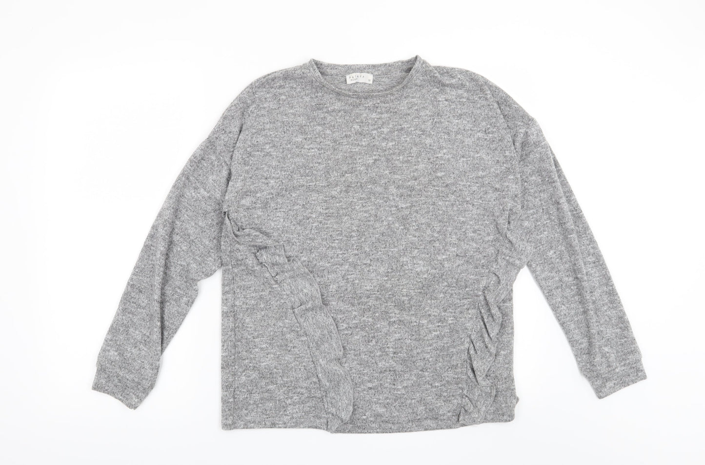 Papaya Womens Grey   Henley Sweatshirt Size 10
