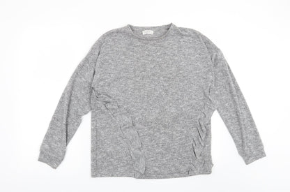 Papaya Womens Grey   Henley Sweatshirt Size 10