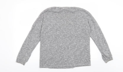 Papaya Womens Grey   Henley Sweatshirt Size 10