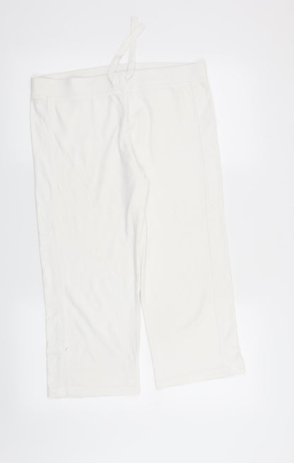 TU Womens White   Sweatpants Trousers Size 12 L21 in