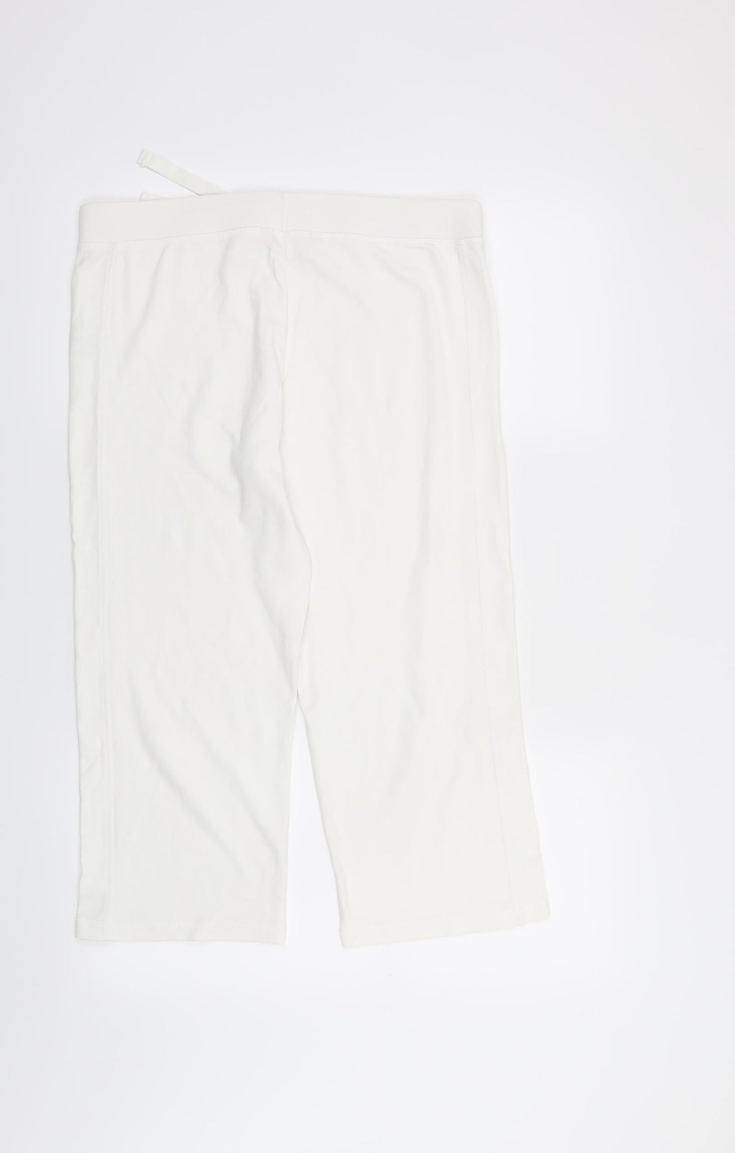 TU Womens White   Sweatpants Trousers Size 12 L21 in