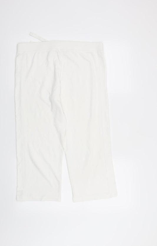 TU Womens White   Sweatpants Trousers Size 12 L21 in