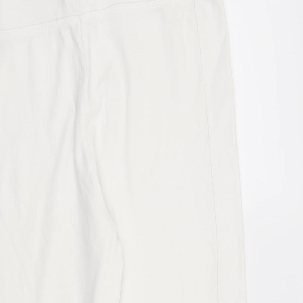 TU Womens White   Sweatpants Trousers Size 12 L21 in